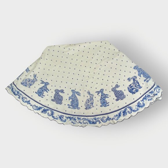 Rachel Roy Cotton Bunny Tablecloth | 72 in x 64 in | Easter Spring - Picture 1 of 4